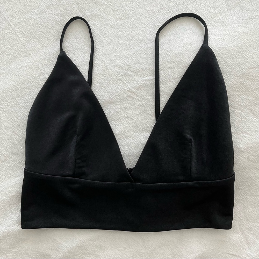 Zara Black Crop Tank - Picture 1 of 3